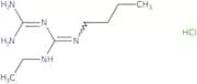 N-Butyl-1-carbamimidamido-N'-ethylmethanimidamide hydrochloride