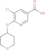 5-Chloro-6-(oxan-4-yloxy)pyridine-3-carboxylic acid