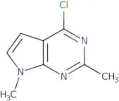 4-Chloro-2,7-dimethyl-7H-pyrrolo[2,3-d]pyrimidine