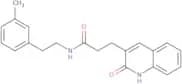 N-[2-(3-Methylphenyl)ethyl]-3-(2-oxo-1,2-dihydroquinolin-3-yl)propanamide