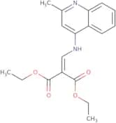 diethyl 2-(((2-methyl-4-quinolyl)amino)methylene)propane-1,3-dioate