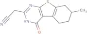 2-(7-Methyl-4-oxo-3,4,5,6,7,8-hexahydrobenzo[4,5]thieno[2,3-d]pyrimidin-2-yl)acetonitrile