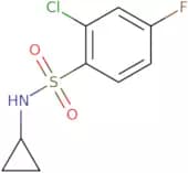 2-Chloro-N-cyclopropyl-4-fluorobenzene-1-sulfonamide