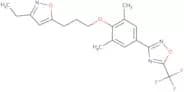 3-{4-[3-(3-Ethyl-1,2-oxazol-5-yl)propoxy]-3,5-dimethylphenyl}-5-(trifluoromethyl)-1,2,4-oxadiazole