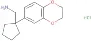 [1-(2,3-Dihydro-1,4-benzodioxin-6-yl)cyclopentyl]methanamine hydrochloride