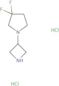 1-(3-azetidinyl)-3,3-difluoro-pyrrolidine 2hcl