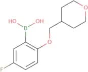 [5-Fluoro-2-(oxan-4-ylmethoxy)phenyl]boronic acid