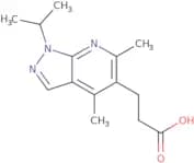 3-[4,6-Dimethyl-1-(propan-2-yl)-1H-pyrazolo[3,4-b]pyridin-5-yl]propanoic acid