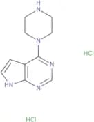 1-{1H-Pyrrolo[2,3-d]pyrimidin-4-yl}piperazine dihydrochloride