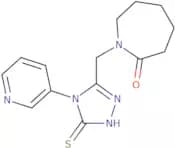 1-{[4-(Pyridin-3-yl)-5-sulfanyl-4H-1,2,4-triazol-3-yl]methyl}azepan-2-one