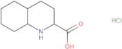 Decahydroquinoline-2-carboxylic acid hydrochloride