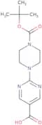 2-{4-[(tert-Butoxy)carbonyl]piperazin-1-yl}pyrimidine-5-carboxylic acid