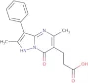 3-{2,5-Dimethyl-7-oxo-3-phenyl-4H,7H-pyrazolo[1,5-a]pyrimidin-6-yl}propanoic acid