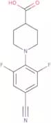 1-(4-Cyano-2,6-difluorophenyl)piperidine-4-carboxylic acid