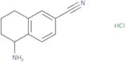 5-Amino-5,6,7,8-tetrahydronaphthalene-2-carbonitrile hydrochloride