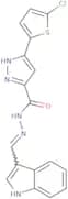 (E)-N'-((1H-Indol-3-yl)methylene)-3-(5-chlorothiophen-2-yl)-1H-pyrazole-5-carbohydrazide