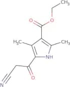 Ethyl 5-(2-cyanoacetyl)-2,4-dimethyl-1H-pyrrole-3-carboxylate