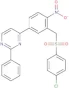 4-(3-(((4-Chlorophenyl)sulfonyl)methyl)-4-nitrophenyl)-2-phenylpyrimidine