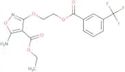 Ethyl 5-amino-3-(2-{[3-(trifluoromethyl)benzoyl]oxy}ethoxy)-4-isoxazolecarboxylate