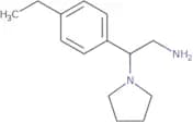 2-(4-Ethylphenyl)-2-(pyrrolidin-1-yl)ethan-1-amine
