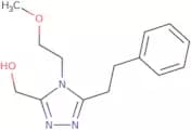 [4-(2-Methoxyethyl)-5-(2-phenylethyl)-4H-1,2,4-triazol-3-yl]methanol