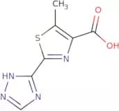 5-Methyl-2-(4H-1,2,4-triazol-3-yl)-1,3-thiazole-4-carboxylic acid