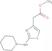 Methyl 2-{2-[(piperidin-1-yl)amino]-1,3-thiazol-4-yl}acetate