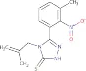 5-(3-Methyl-2-nitrophenyl)-4-(2-methylprop-2-en-1-yl)-4H-1,2,4-triazole-3-thiol
