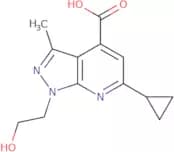 6-Cyclopropyl-1-(2-hydroxyethyl)-3-methyl-1H-pyrazolo[3,4-b]pyridine-4-carboxylic acid