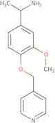 1-[3-Methoxy-4-(pyridin-4-ylmethoxy)phenyl]ethan-1-amine