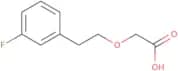 2-[2-(3-Fluorophenyl)ethoxy]acetic acid