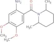 2-(2,6-Dimethylpiperidine-1-carbonyl)-4,5-dimethoxyaniline