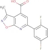 6-(2,5-Difluorophenyl)-3-methyl-[1,2]oxazolo[5,4-b]pyridine-4-carboxylic acid