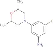 3-[2,6-Dimethylmorpholin-4-yl]-5-fluoroaniline