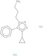 3-(5-Cyclopropyl-4-phenyl-4H-1,2,4-triazol-3-yl)propan-1-amine dihydrochloride