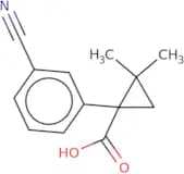 1-(3-Cyanophenyl)-2,2-dimethylcyclopropane-1-carboxylic acid