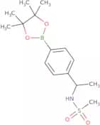 N-[(1S)-1-[4-(Tetramethyl-1,3,2-dioxaborolan-2-yl)phenyl]ethyl]methanesulfonamide