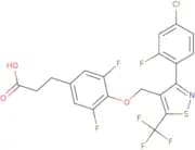3-(4-[[3-(4-Chloro-2-fluorophenyl)-5-(trifluoromethyl)isothiazol-4-yl]methoxy]-3,5-difluorophenyl)…