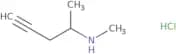Methyl(pent-4-yn-2-yl)amine hydrochloride