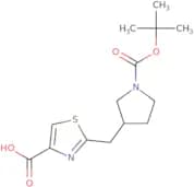 2-({1-[(tert-Butoxy)carbonyl]pyrrolidin-3-yl}methyl)-1,3-thiazole-4-carboxylic acid