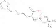 2-{[(tert-Butoxy)carbonyl]amino}-7-(1,3-dioxolan-2-yl)heptanoic acid