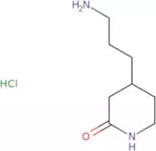 4-(3-Aminopropyl)piperidin-2-one hydrochloride