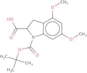 1-[(tert-Butoxy)carbonyl]-4,6-dimethoxy-2,3-dihydro-1H-indole-2-carboxylic acid