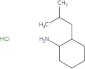 2-(2-Methylpropyl)cyclohexan-1-amine hydrochloride