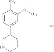 3-(3-Methoxy-4-methylphenyl)piperidine hydrochloride