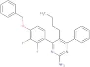 5-Butyl-4-[2,3-difluoro-4-(phenylmethoxy)phenyl]-6-phenyl-2-pyrimidinamine