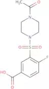 3-[(4-Acetylpiperazin-1-yl)sulfonyl]-4-fluorobenzoic acid