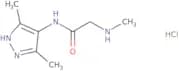 N-(3,5-Dimethyl-1H-pyrazol-4-yl)-2-(methylamino)acetamide hydrochloride