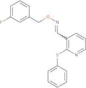 2-(Phenylsulfanyl)nicotinaldehyde o-(3-fluorobenzyl)oxime