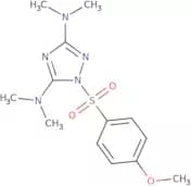 N-{3-(Dimethylamino)-1-[(4-methoxyphenyl)sulfonyl]-1H-1,2,4-triazol-5-yl}-N,N-dimethylamine